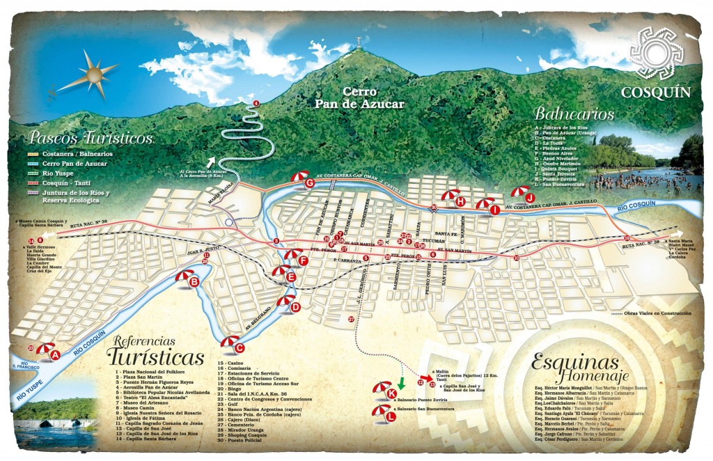 Mapa de Cosquín (http://www.cosquinturismo.gob.ar)