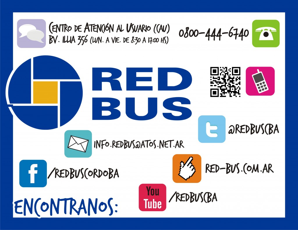 Vías de comunicación de Red Bus Córdoba.